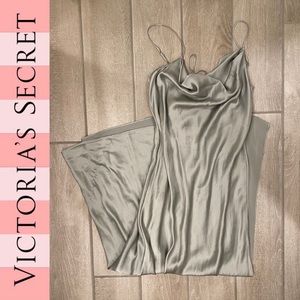 100% silk, silver dress